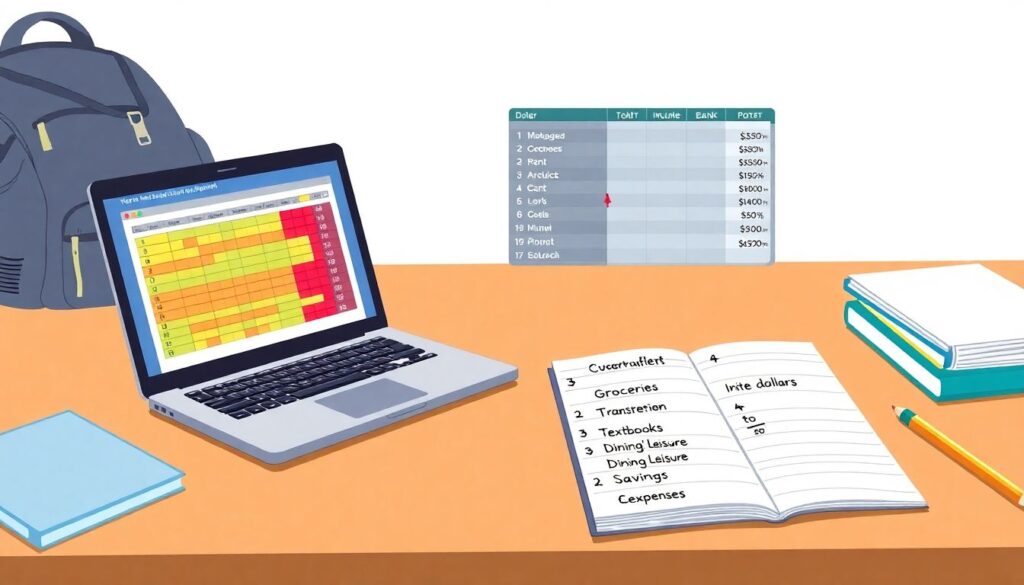 Budgeting for Back to College - иллюстрация