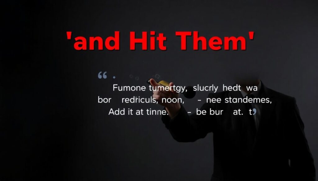 and Hit Them - иллюстрация