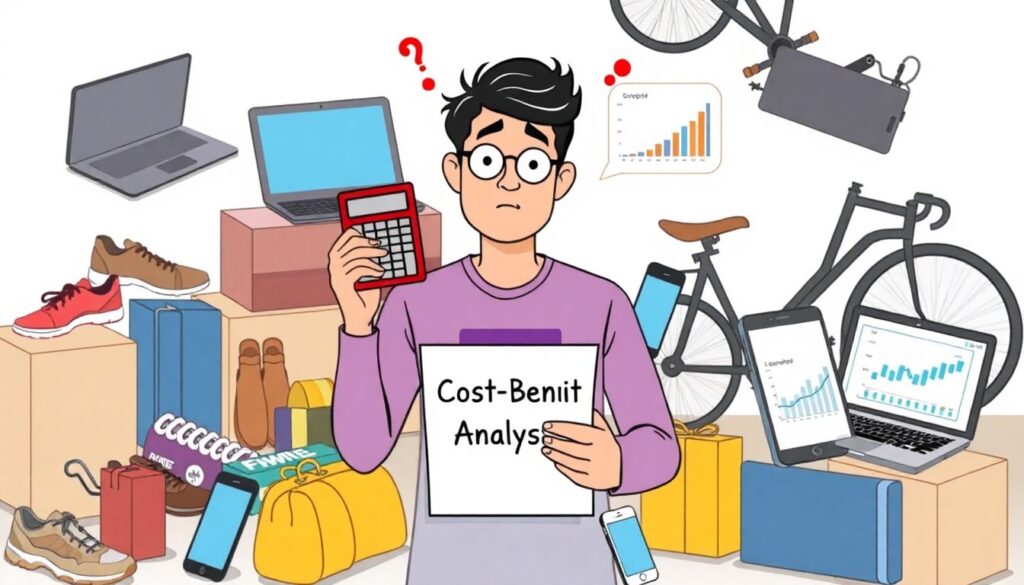Cost-Benefit Analysis for Personal Purchases - иллюстрация