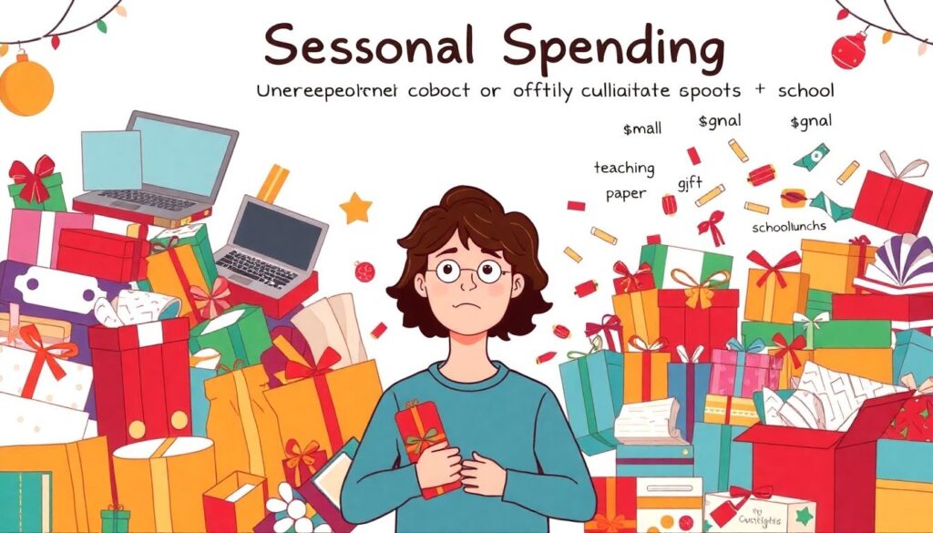 Planning for Seasonal Expenses: Holidays and Back-to-School - иллюстрация