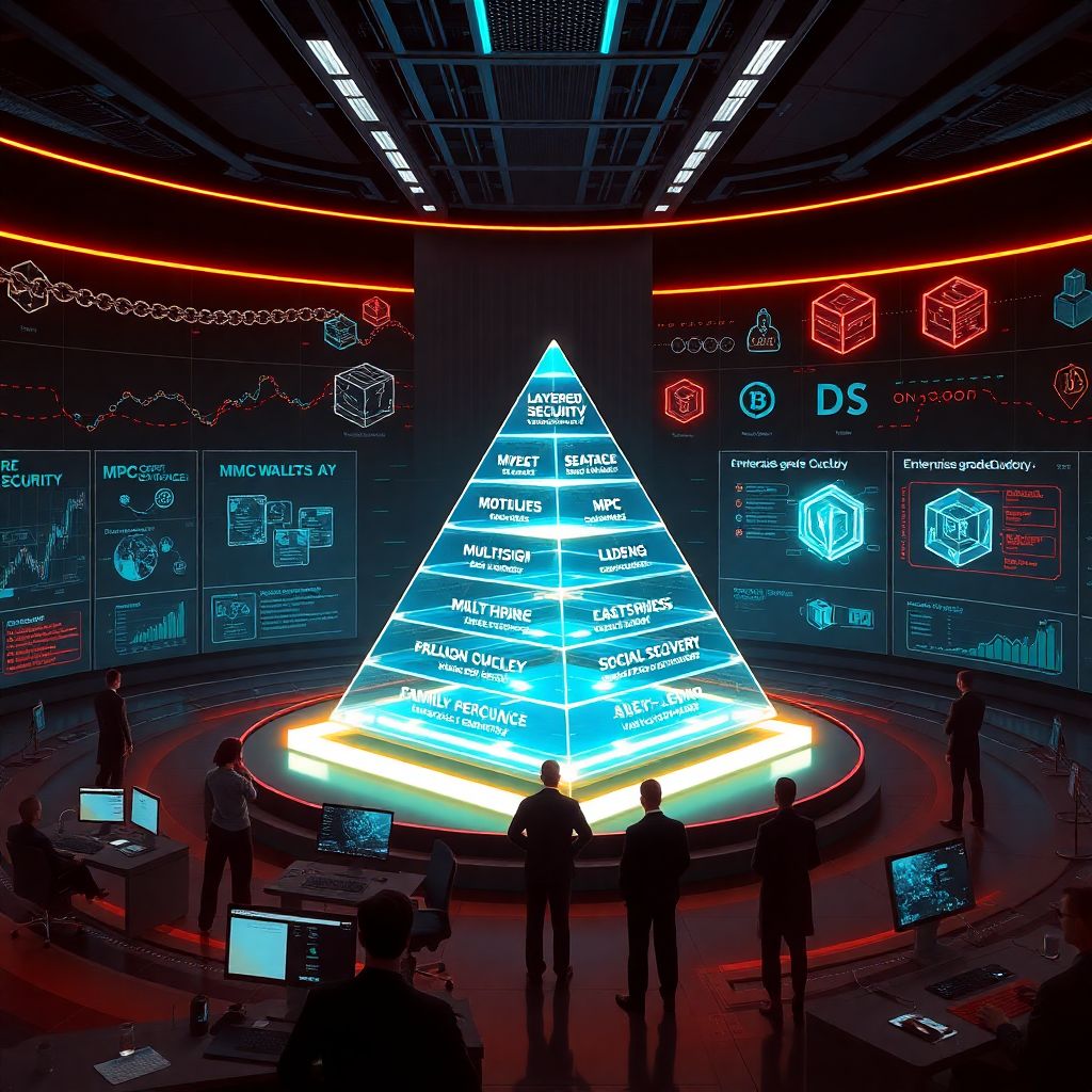 Layered security for crypto holdings to protect digital assets and reduce risks