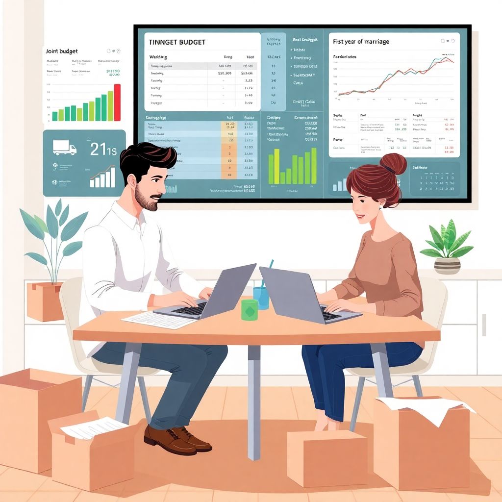 First-year of marriage budgeting guide to managing money as newlyweds