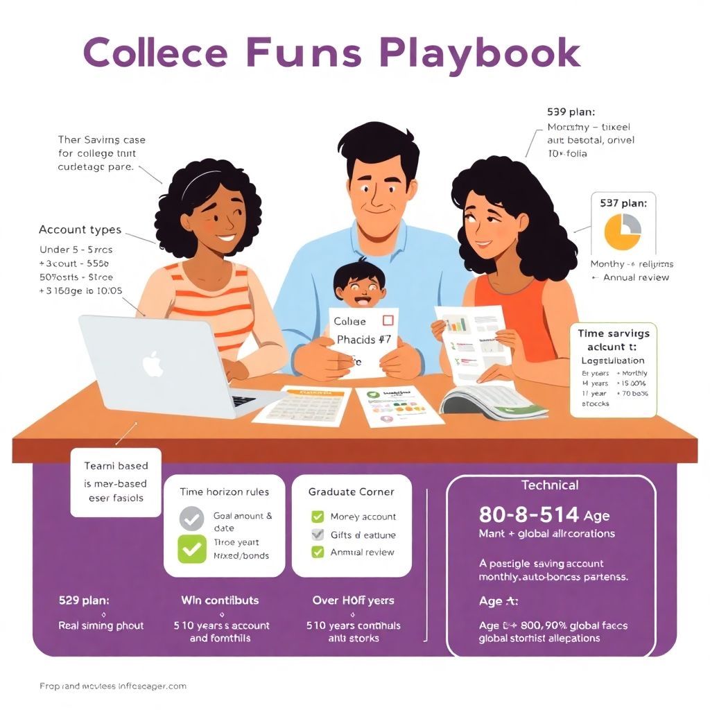 Creating a college funds playbook to secure your childs education