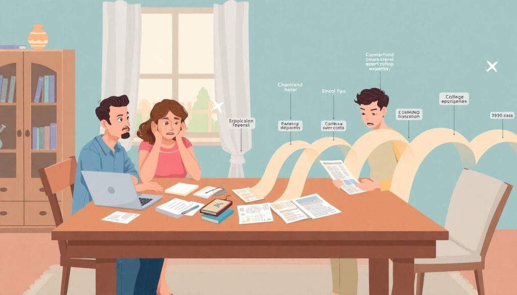 College Application Budgeting for Parents - иллюстрация