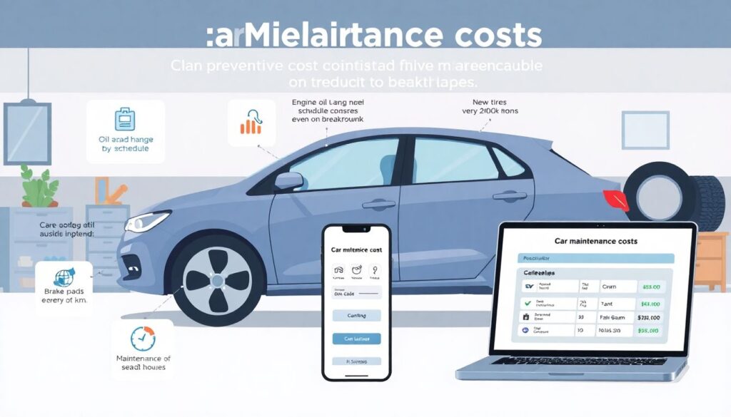 Budgeting for Car Insurance and Maintenance - иллюстрация