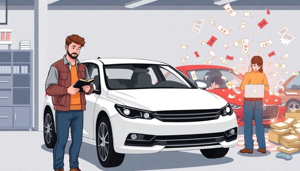 Car Repairs on a Budget - иллюстрация