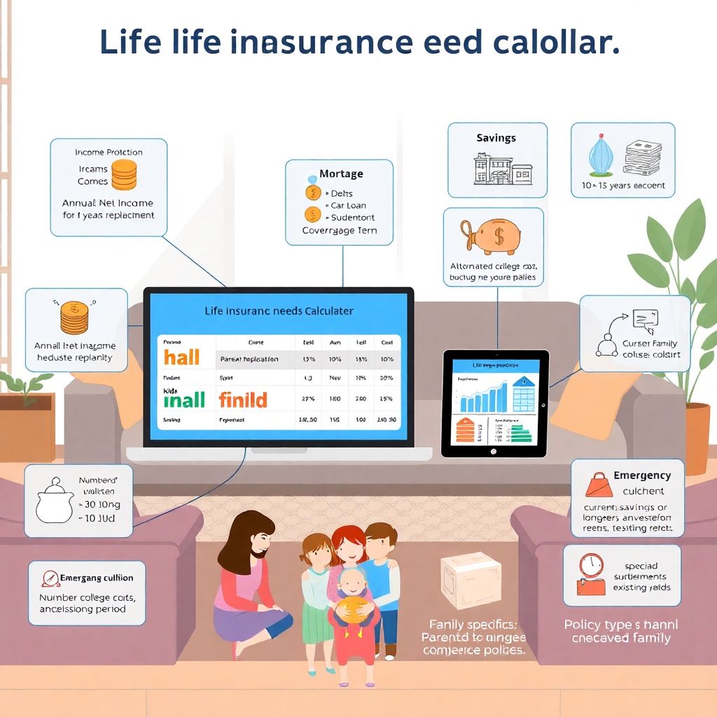 Life insurance needs calculator for families: how to choose coverage