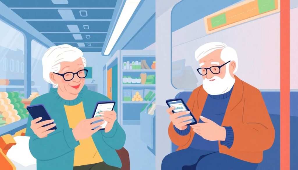 Digital Budgeting for Seniors - иллюстрация