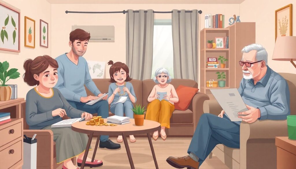 Family Budgeting for Multi-Generational Homes - иллюстрация