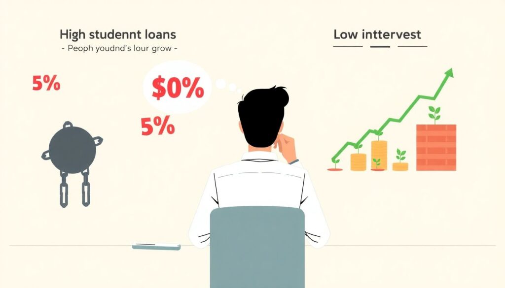 Managing Student Debt While Saving for the Future - иллюстрация