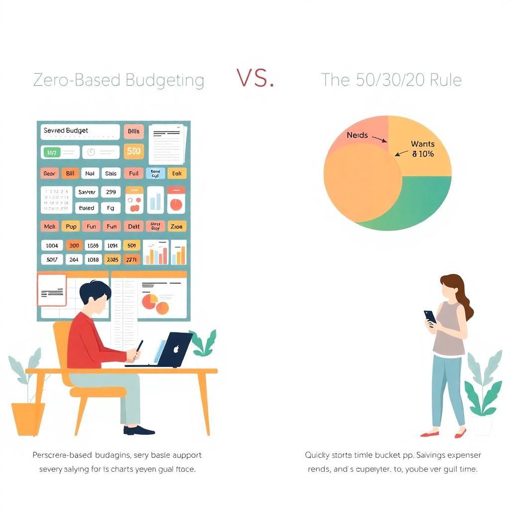 Zero-based budgeting vs 50/30/20 rule: choosing the best method for your money
