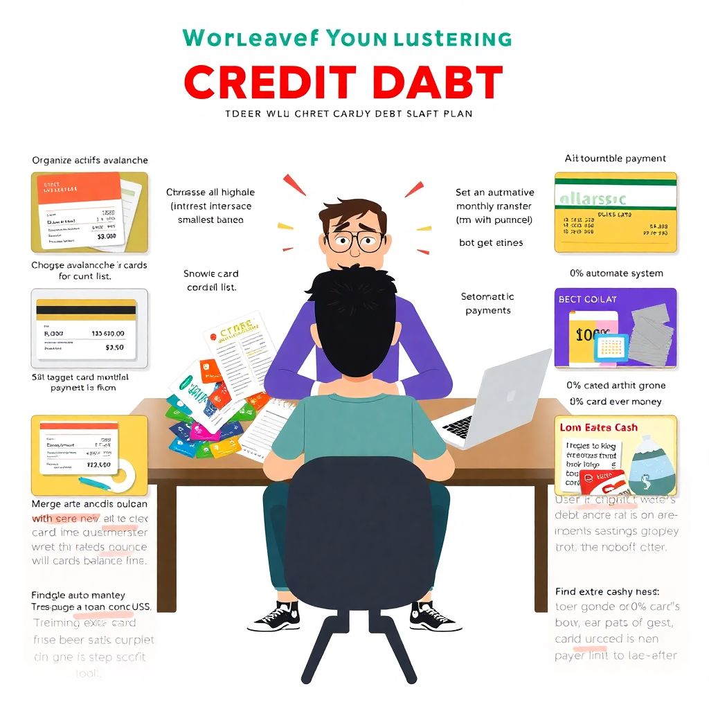 Pay off credit card debt: from overwhelmed to organized with a step-by-step plan